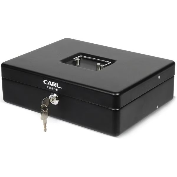 Security Box, 7"Wx10"Lx3-1/2"H, Black, Carl Mfg, Mfr#: CUI82011