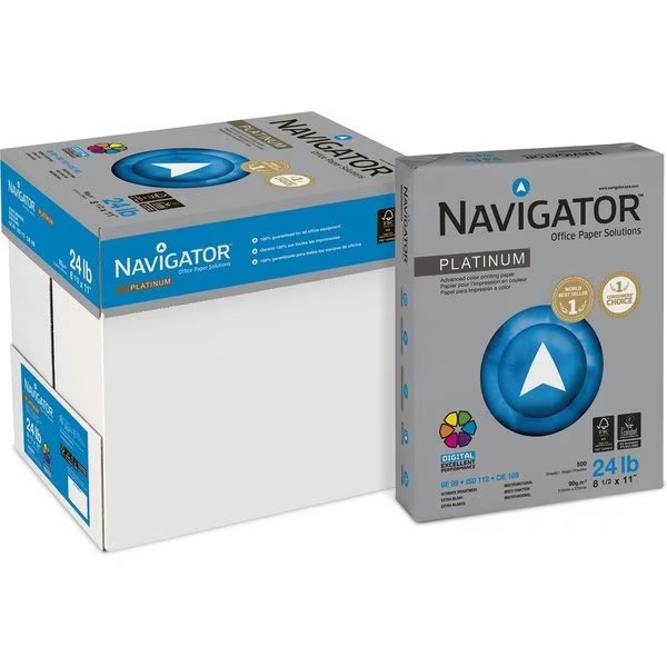 Paper, 24#, 8.5X11, Premium Pk, Navigator, Mfr#: SNANPL1124