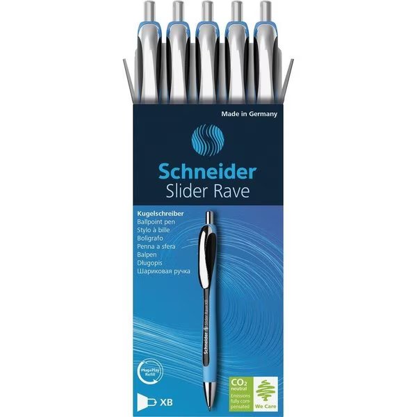 Pen, Ballpoint, Rave, 1.4mm Point, 5/PK, Black 5PK, Rediform, Mfr#: RED132501