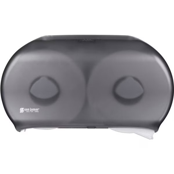 Bath Tissue Dispenser, Jumbo, 19"x5-1/4"x12", BK/Pearl, San Jamar, Mfr#: SJMR4000TBK