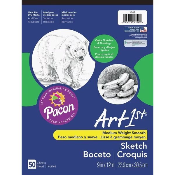 Pad, Sketch, 9X12, We, 50Sh Pk, Ucreate, Mfr#: PAC4746