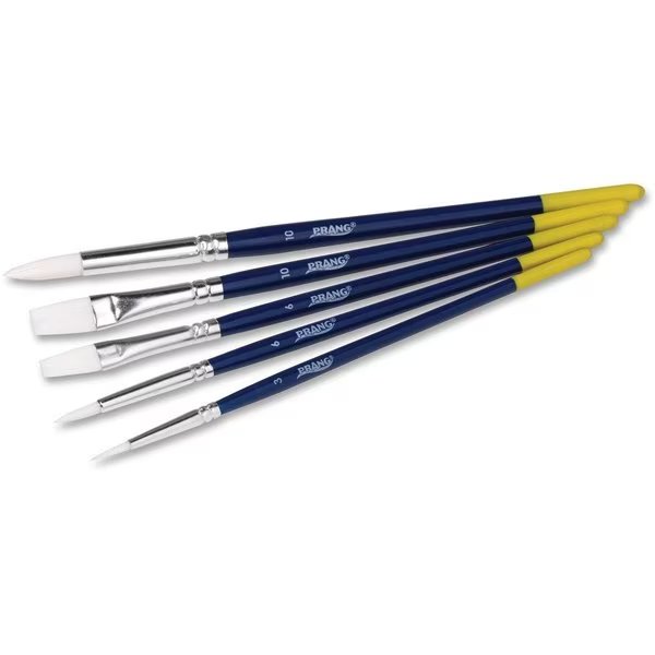Multipurpose Brush, Wood Handles, Pointed and Chisel, 5/ST PK, Dixon Ticonderoga, Mfr#: DIX94005