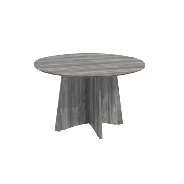 Round Medinaâ„¢ Round Conference Table, 48" W, 48 X 48 X 29.5, Wood Top, Grey, Mayline, Mfr#: MNCR48LGS