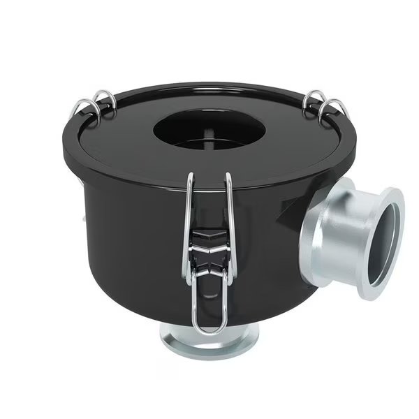 ISO Inlet Vacuum Black, NW40, 55 SCFM, 5 Micron Polyester Media, Solberg, Mfr#: WL‐843‐NW40B