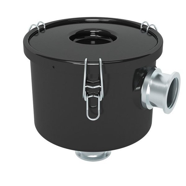 ISO Inlet Vacuum Black, NW40, 43 SCFM, 0.3 Micron HEPA Media, Solberg, Mfr#: WL-HE848-NW40B