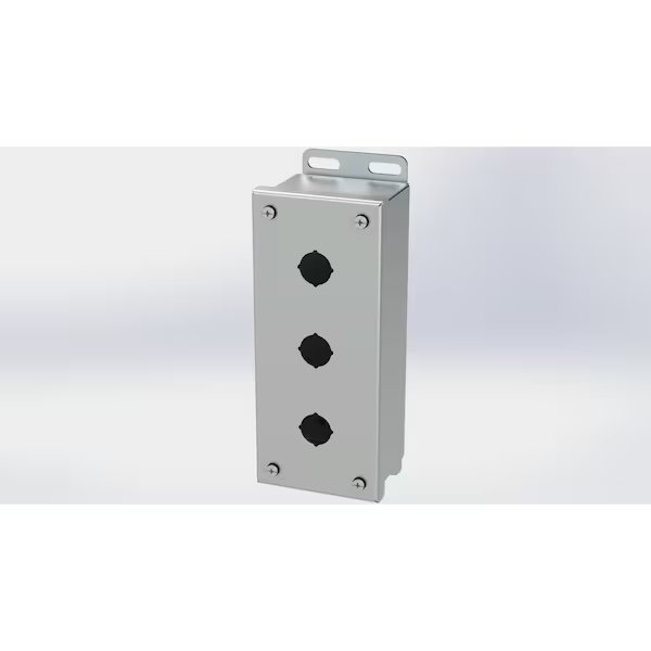 S.S. PB Enclosure, Saginaw Control & Engineering, Mfr#: SCE-3PBSSI
