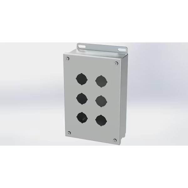 S.S. PB Enclosure, Saginaw Control & Engineering, Mfr#: SCE-6PBSS