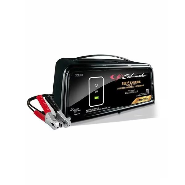 Fuly Automatic Battery Charger, 8A 6/12V, microprocessor automatically adjust the amperage rate, Schumacher Electric, Mfr#: SC1363
