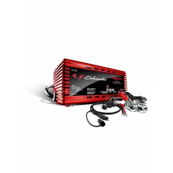 Fully Automatic Battery Charger/Maintainer, 2A, 6V/12V, Clamp Quick Connect., Schumacher Electric, Mfr#: SP1296