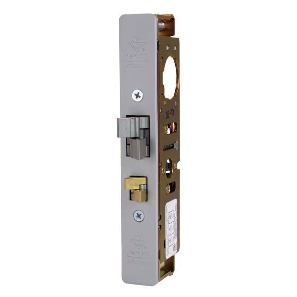 Elec Deadlatch, 31/32" BS, Flat Mortise Mount Stk, US28, Adams Rite, Mfr#: 4300-20-201-628