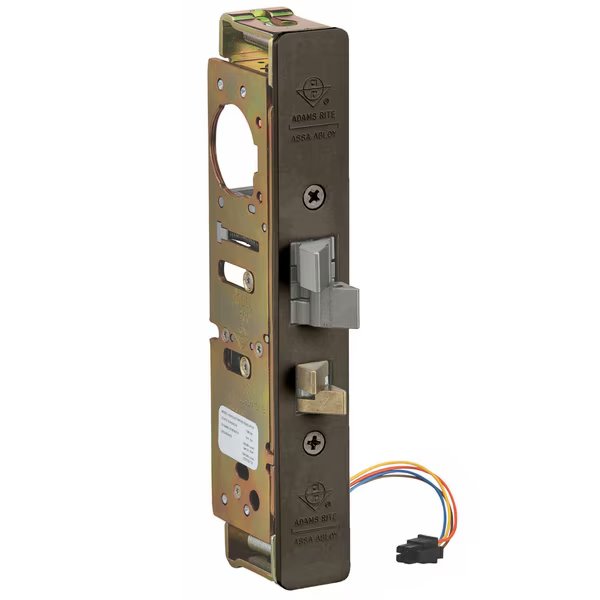 Elec Mortise Deadlatch, 1-1/8" BS, Monitored, US10B, Adams Rite, Mfr#: 4300-3M-201-313