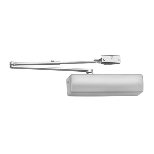 Grade 1 Surface Door Closer, Double Lever Arm Regular, Non-Handed, Aluminum Painted, Corbin Russwin, Mfr#: DC6210 A3 689 M54