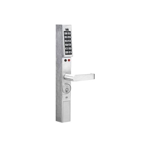 Narrow Stile Mortise Keypad Trim Alarm Lock, Alarm Lock, Mfr#: DL1300/10B1
