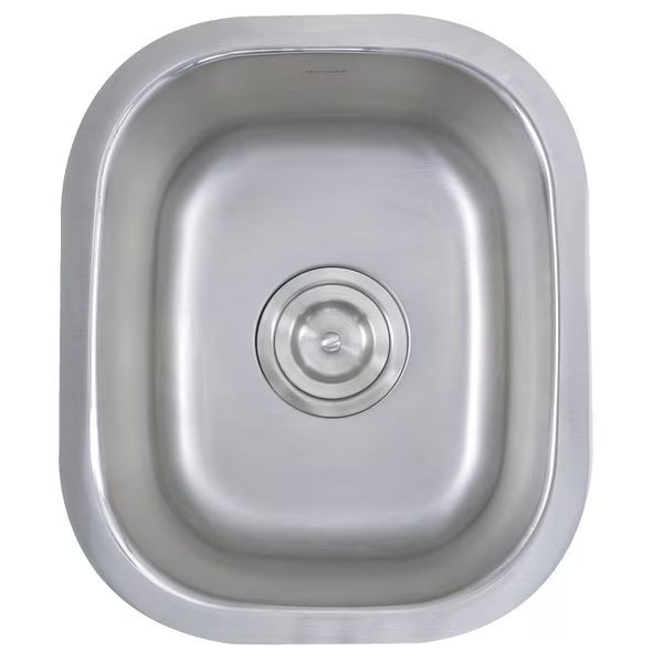 15" W x 12.75" L x 7" H, 304 Stainless Steel, Nantucket Sinks, Mfr#: NS1512