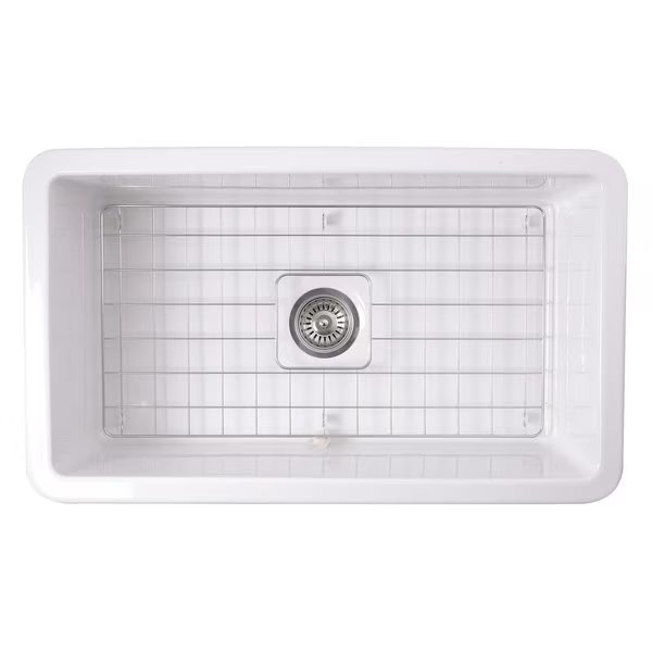 32-Inch Undermount Fireclay Kitchen Sink, Nantucket Sinks, Mfr#: Wellfleet-3218W