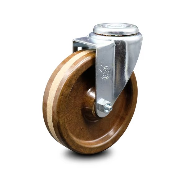 5 Inch High Temp Phenolic Wheel Swivel Bolt Hole Caster, Service Caster, Mfr#: SCC-BH20S514-PHRHT
