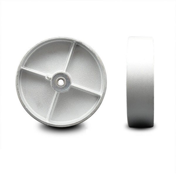 SCC-8" Semi Steel Cast Iron Wheel Only w/Roller Bearing-1/2" Bore -1400 lbs Cpty, Service Caster, Mfr#: SCC-SSR820