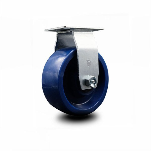 5 Inch Solid Polyurethane Wheel Rigid Caster with Ball Bearing SCC, Service Caster, Mfr#: SCC-20R520-SPUB