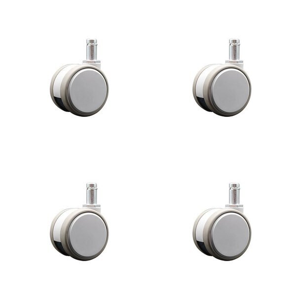 2.375 Inch MRI Safe Casters, 7/16 Grip Ring Stem, Set of 4, 4PK, Service Caster, Mfr#: SCC-GR02S60-TPR-GRY-71678-MRI-4