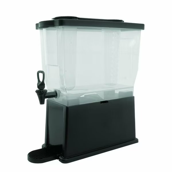 Classic Cold Beverage Dispenser Rectangle, Plastic, 3 Gallon, Black, Service Ideas, Mfr#: CBDP3BLK