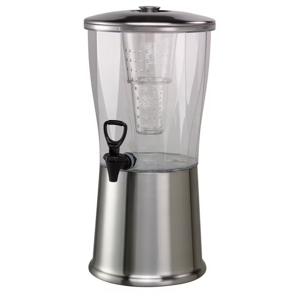 Beverage Dispenser, Round, 3 Gallon, Stainless Steel, Service Ideas, Mfr#: CBDRT3SS