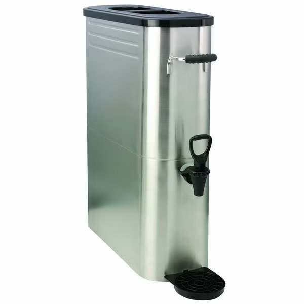 Slim Commercial Tea Urn, Stainless Steel, 5 Gallon, Brushed Stainless, Service Ideas, Mfr#: ITSLS5GPL