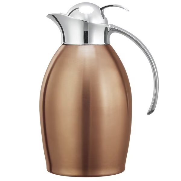 Nicollet Series Push Button Stainless Vacuum Insulated Carafe, 33.8 Ounce, Rose Gold, Service Ideas, Mfr#: NIC10BSPBRG