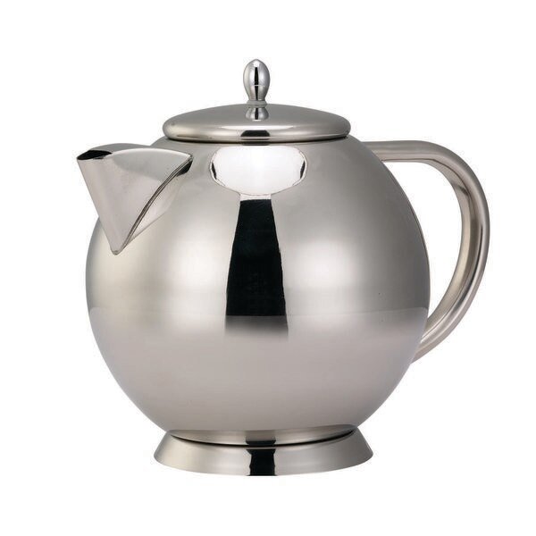 Stainless steel teapot, 1.2L, Polished, Service Ideas, Mfr#: TT12SS