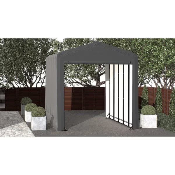 ShelterTube Wind and Snow-Load Rated Garage, 14x23x16 Gray, Shelterlogic, Mfr#: SQAACC0103C01402316