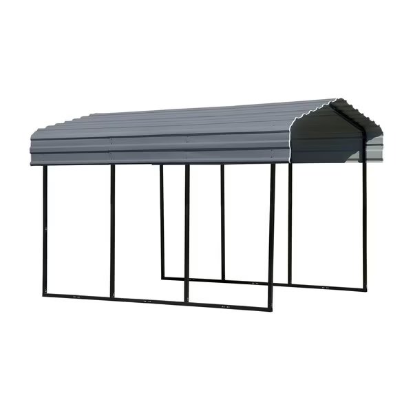 Carport, 10 ft. x 15 ft. x 9 ft. Charcoal, Arrow Storage Products, Mfr#: CPHC101509