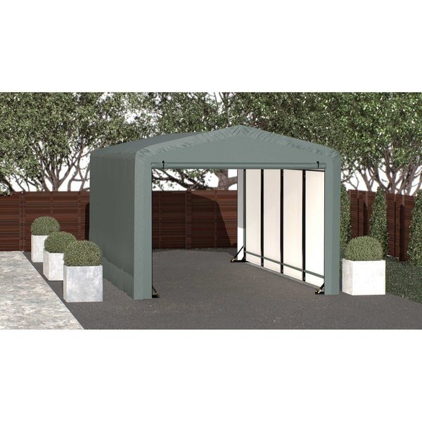 ShelterTube Wind and Snow-Load Rated Garage, 10x18x8 Green, Shelterlogic, Mfr#: SQAACC0104C01001808