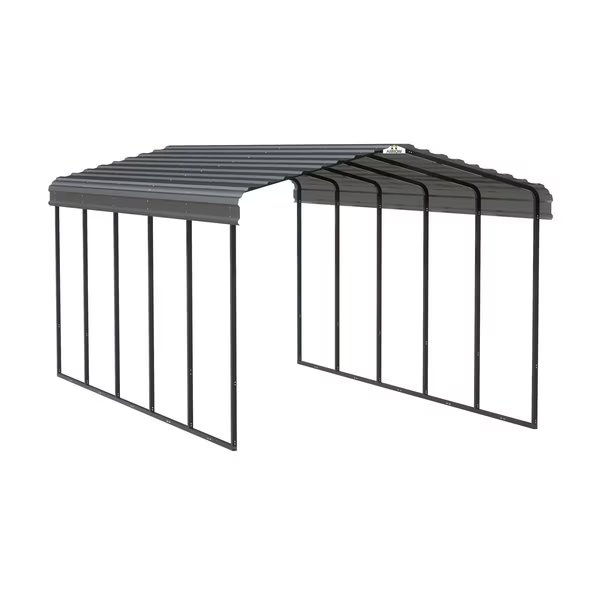 Carport, 12 ft. x 24 ft. x 9 ft. Charcoal, Arrow Storage Products, Mfr#: CPHC122409
