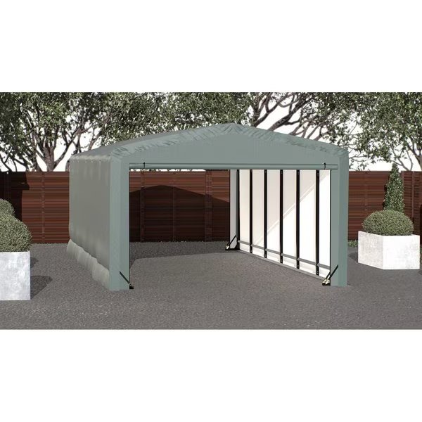 ShelterTube Wind and Snow-Load Rated Garage, 12x27x8 Green, Shelterlogic, Mfr#: SQAACC0104C01202708