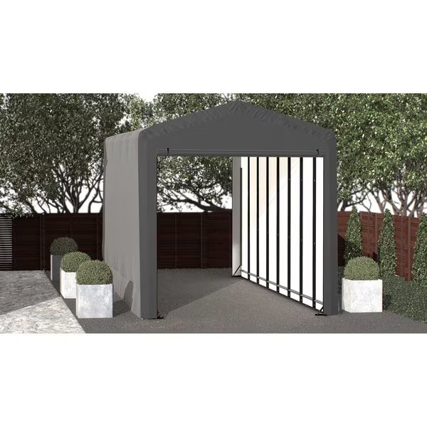 ShelterTube Wind and Snow-Load Rated Garage, 14x36x16 Gray, Shelterlogic, Mfr#: SQAACC0103C01403616