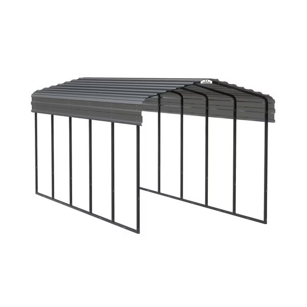 Carport, 10 ft. x 24 ft. x 9 ft. Charcoal, Arrow Storage Products, Mfr#: CPHC102409