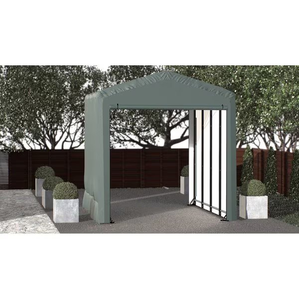 ShelterTube Wind and Snow-Load Rated Garage, 14x18x16 Green, Shelterlogic, Mfr#: SQAACC0104C01401816