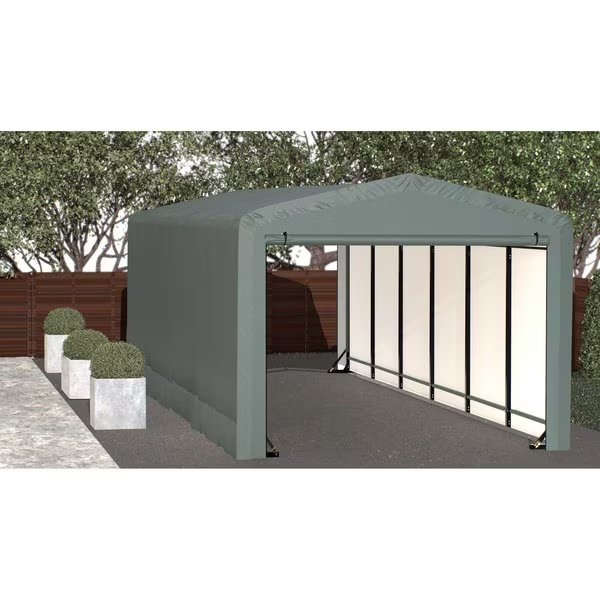 ShelterTube Wind and Snow-Load Rated Garage, 10x27x8 Green, Shelterlogic, Mfr#: SQAACC0104C01002708