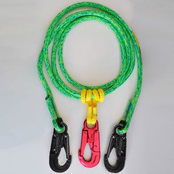 Grizzly Spliced 2 in 1 Lanyard Lightning Green 1/2 in. x 10 ft., Rope Logic, Mfr#: 33301