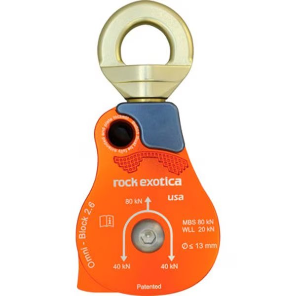 Omni Block 2.6in Single Pulley, Rock Exotica, Mfr#: 36648