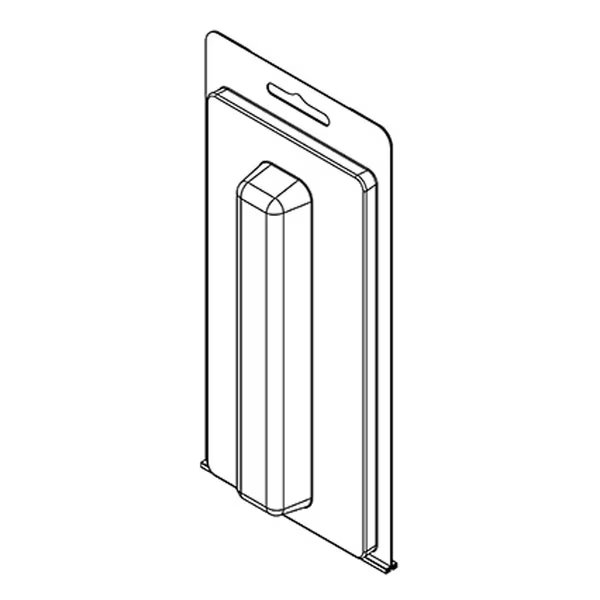 Thermoform-CLAMSHELL-#214-7.437-3.625-5.313-0.813-0.625-0.015-CLEAR, 500PK, Visipak, Mfr#: 214TF