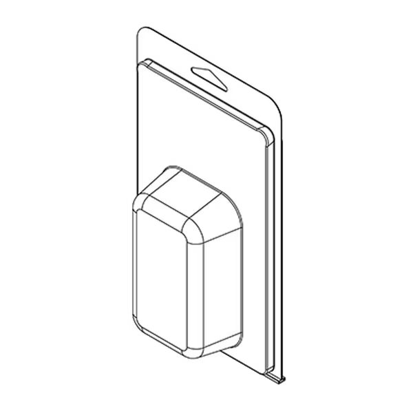 Thermoform-CLAMSHELL-#412-8.250-4.938-4.000-2.250-1.375-0.020-CLEAR, 300PK, Visipak, Mfr#: 412TF