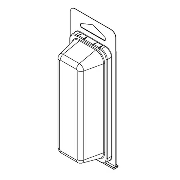 Thermoform-CLAMSHELL-#92-6.000-2.312-4.300-1.200-1.000-0.015-CLEAR, 1000PK, Visipak, Mfr#: 92TF