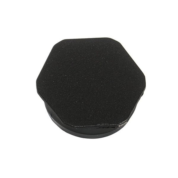 CLOSURE-HEX PLUG-3"-HDPE-BLACK, 500PK, Visipak, Mfr#: 229016