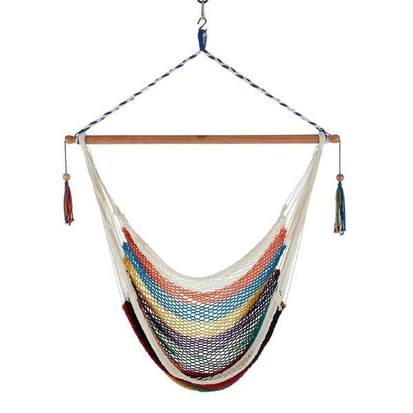 Bliss Hammocks Island Rope Hammock Chair w Spreader Bar  Hanging Hardware, Snow Joe, Mfr#: BHC-412