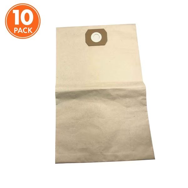 Universal Replacement Paper Filter Bag for SWD16000 Wet / Dry Vacuum and Others | 10 Pack, Sun Joe, Mfr#: SWD-16GB-10PK