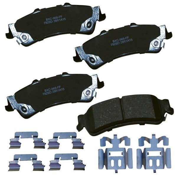 STOP Ceramic Disc Brake Pad - Rear, SBC792SD, Stop By Bendix, Mfr#: SBC792SD