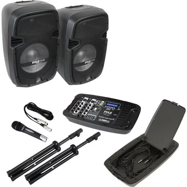 10" Combo Speaker Box With Powered Mixer, Pyle, Mfr#: PPHP210AMX