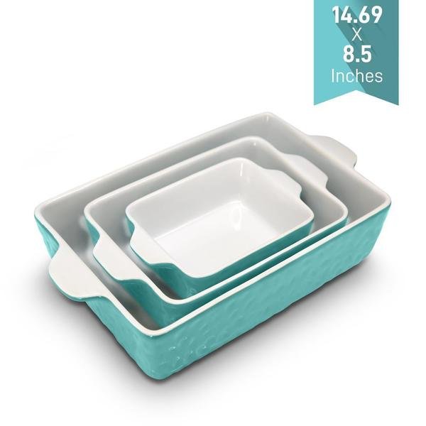 Ceramic Bakeware 3Pc Set, Nutrichef, Mfr#: NCCREX3