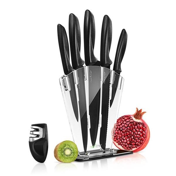 7Pc Professional Ss Knife Set, Nutrichef, Mfr#: NCKNS7X