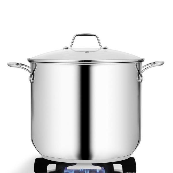 Ss 28Cm/15Qt Cvd Stockpot, Nutrichef, Mfr#: NCSP16